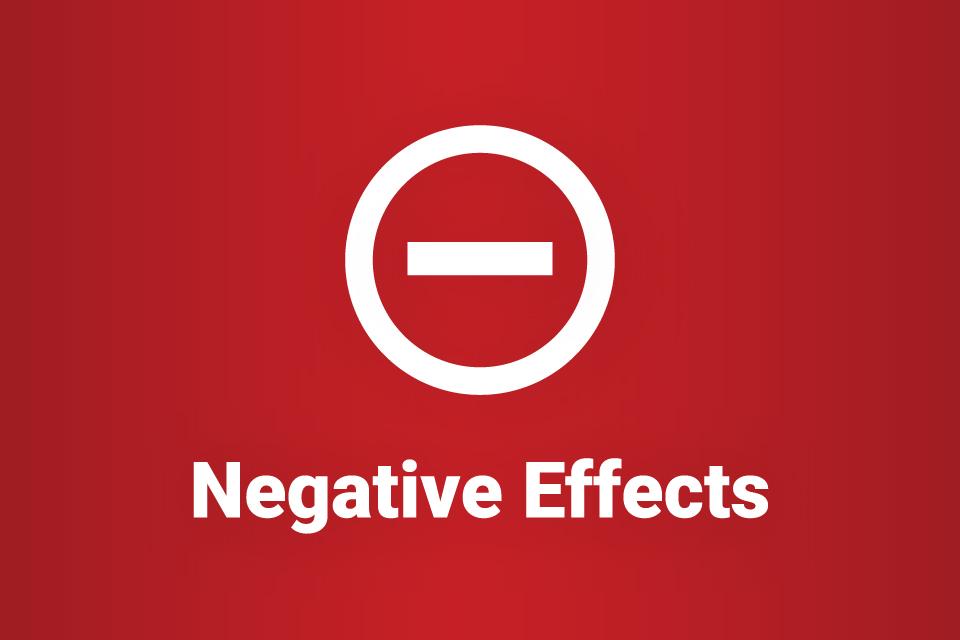 Negative effects, card Negative effects
